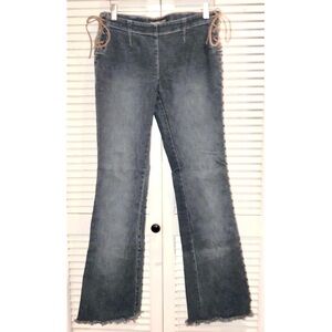 Express Women’s Flare Raw hem Jeans 5/6